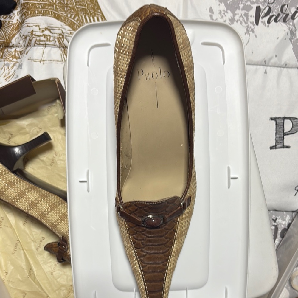 Paolo Brown and Tan Flats & Loafers